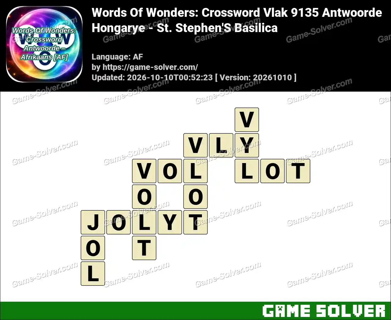 Words Of Wonders: Crossword Vlak 9135 Antwoorde – Hongarye – St. Stephen’S Basilica